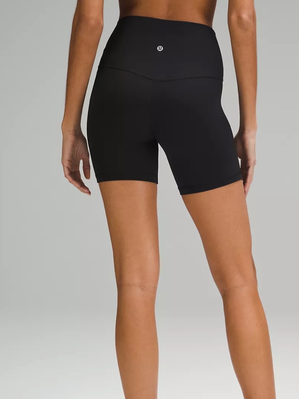 lululemon athletica Black High-Waist Bike Shorts with Logo